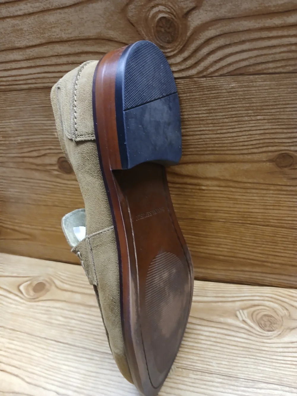 Banana Republic Suede Penny Loafers in Light Brown